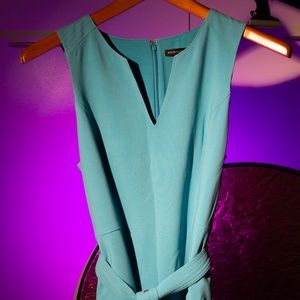 Turquoise Dress with belt Size 8